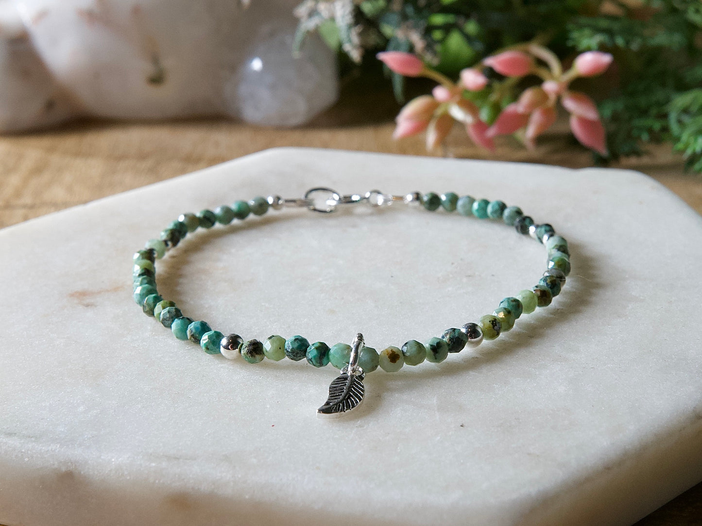 Genuine Natural Birthstone Gemstone Bracelet - Handcrafted Custom Jewelry - Choice of 24+ Stones