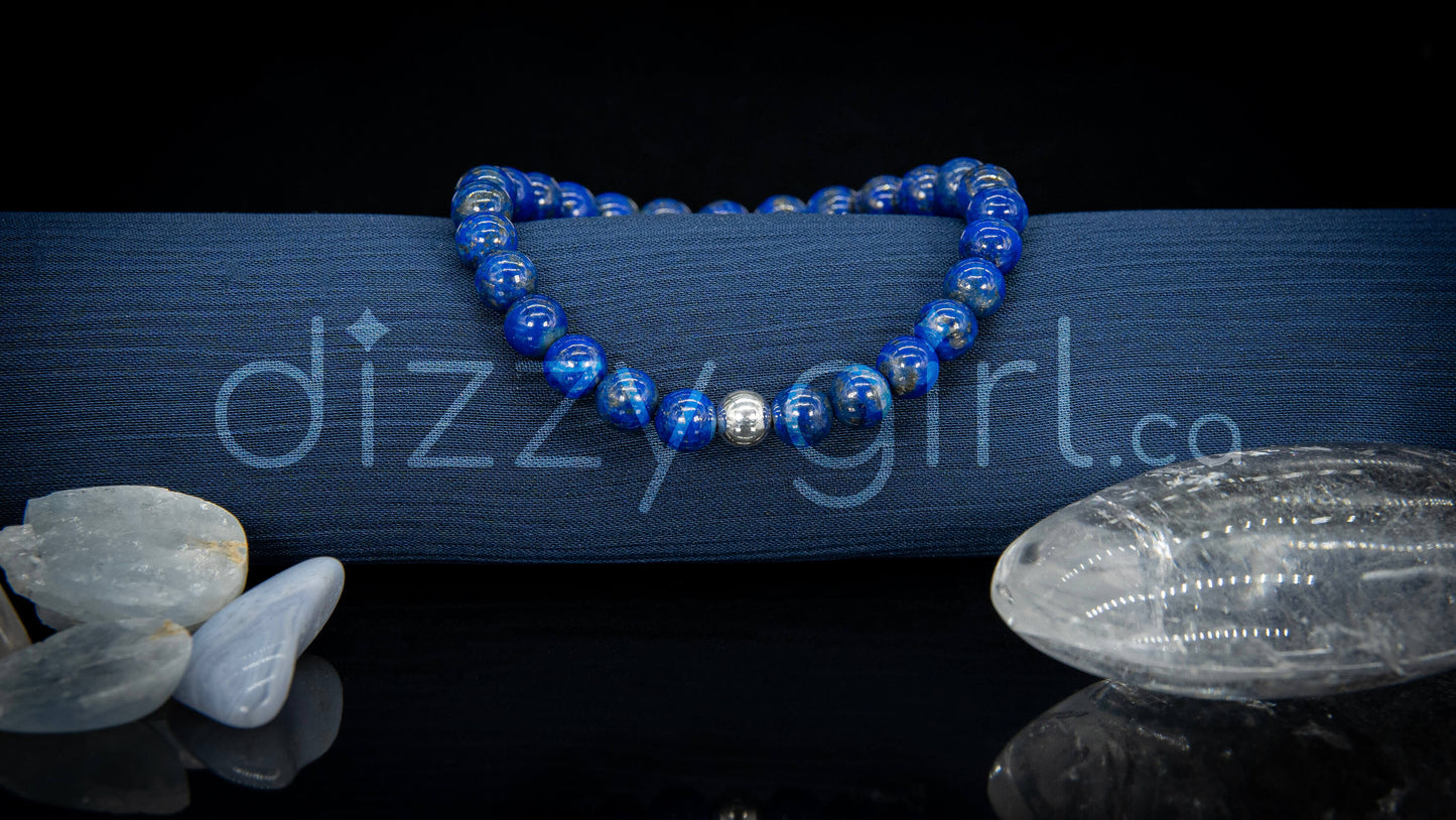 A+ Lapis Lazuli with Sterling Silver Accent
