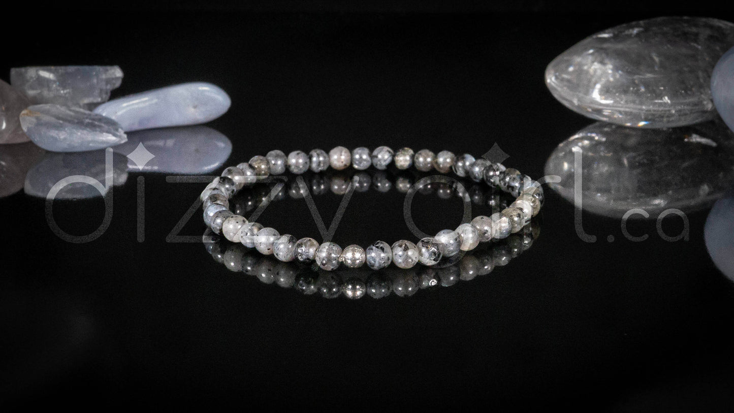 Larvikite with Sterling Silver Accent