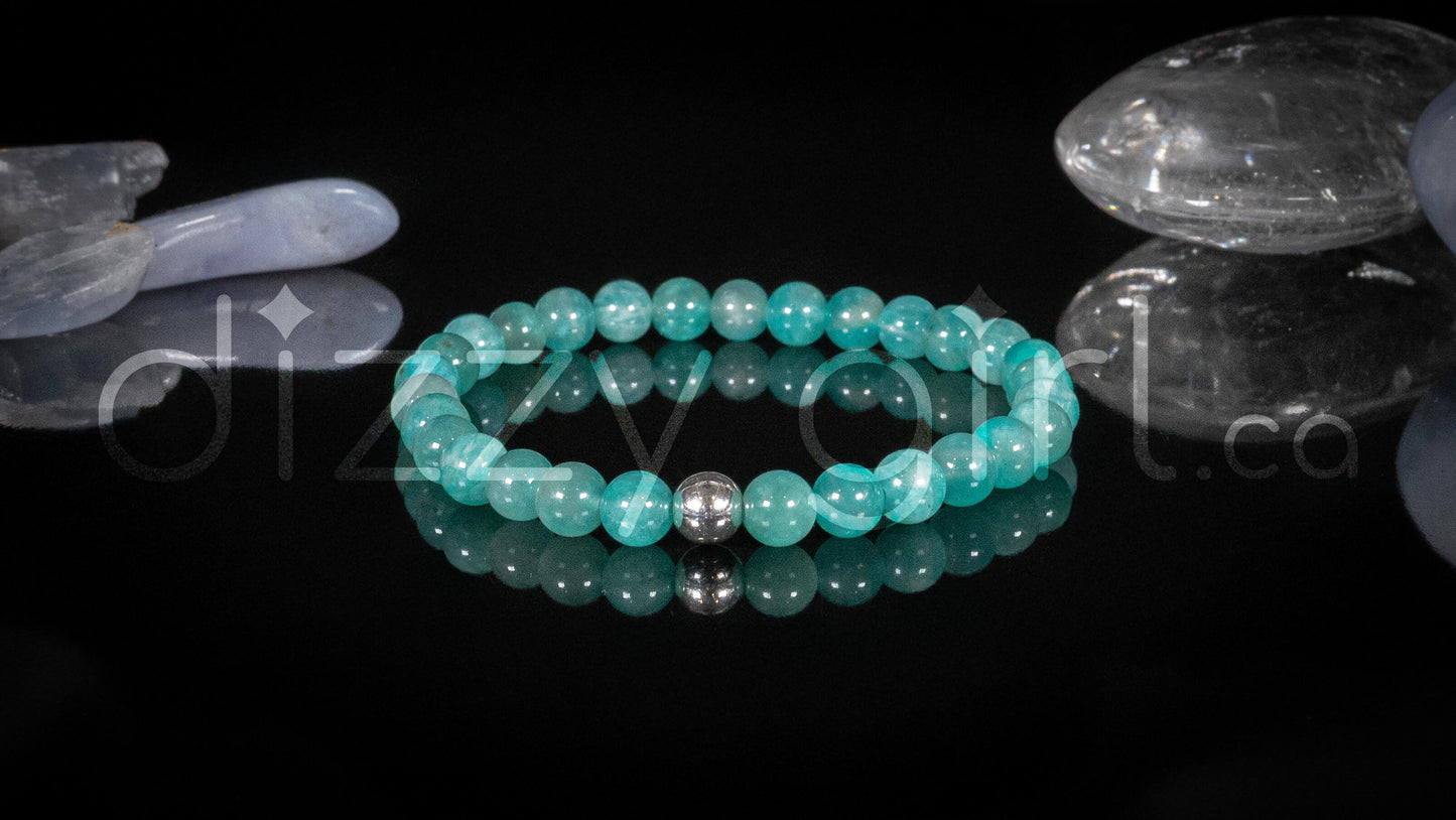 Peruvian Amazonite with Sterling Silver Accent