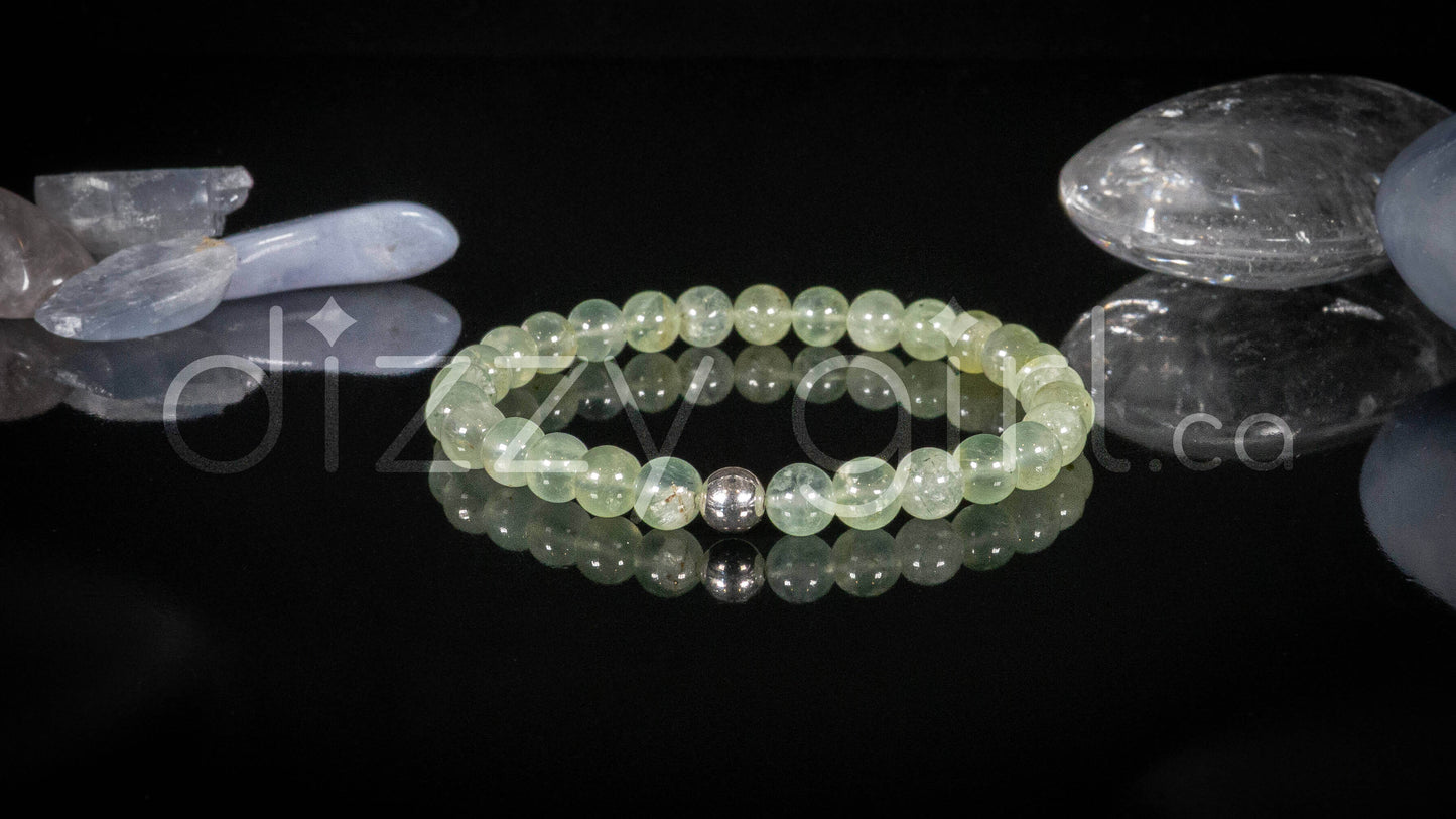 AAA Prehnite with Sterling Silver Accent