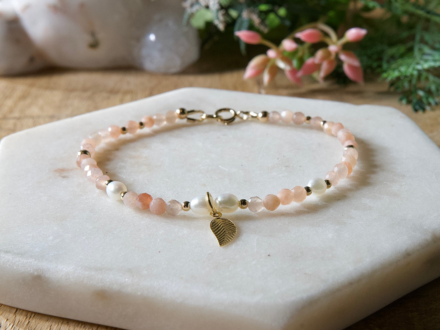 Genuine Natural Birthstone Gemstone Bracelet - Handcrafted Custom Jewelry - Choice of 24+ Stones