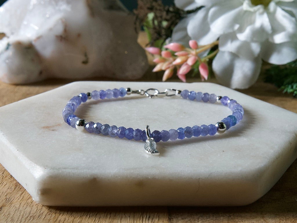 Genuine Natural Birthstone Gemstone Bracelet - Handcrafted Custom Jewelry - Choice of 24+ Stones