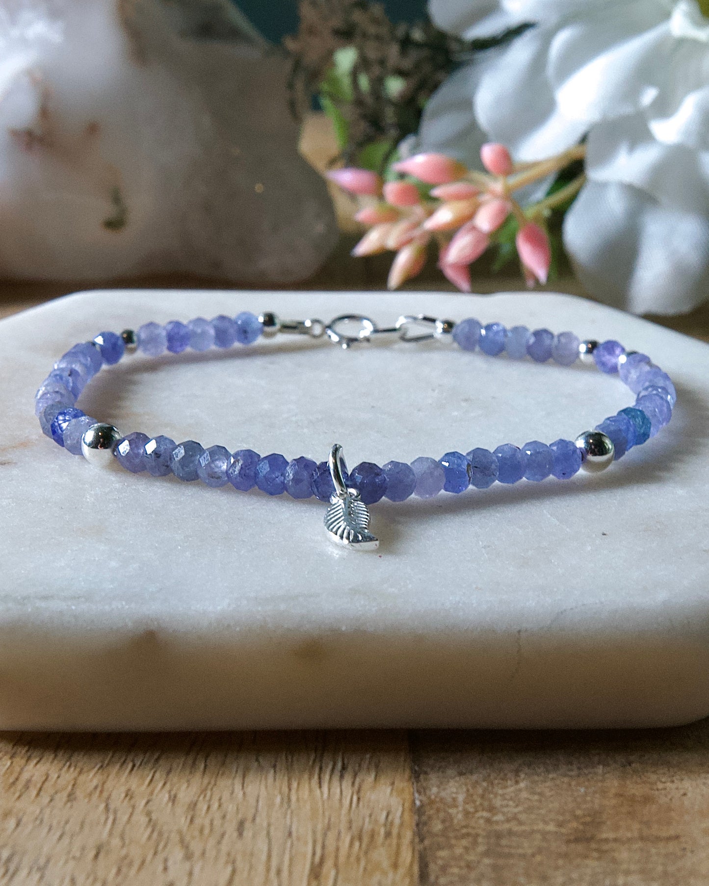 Genuine Natural Birthstone Gemstone Bracelet - Handcrafted Custom Jewelry - Choice of 24+ Stones