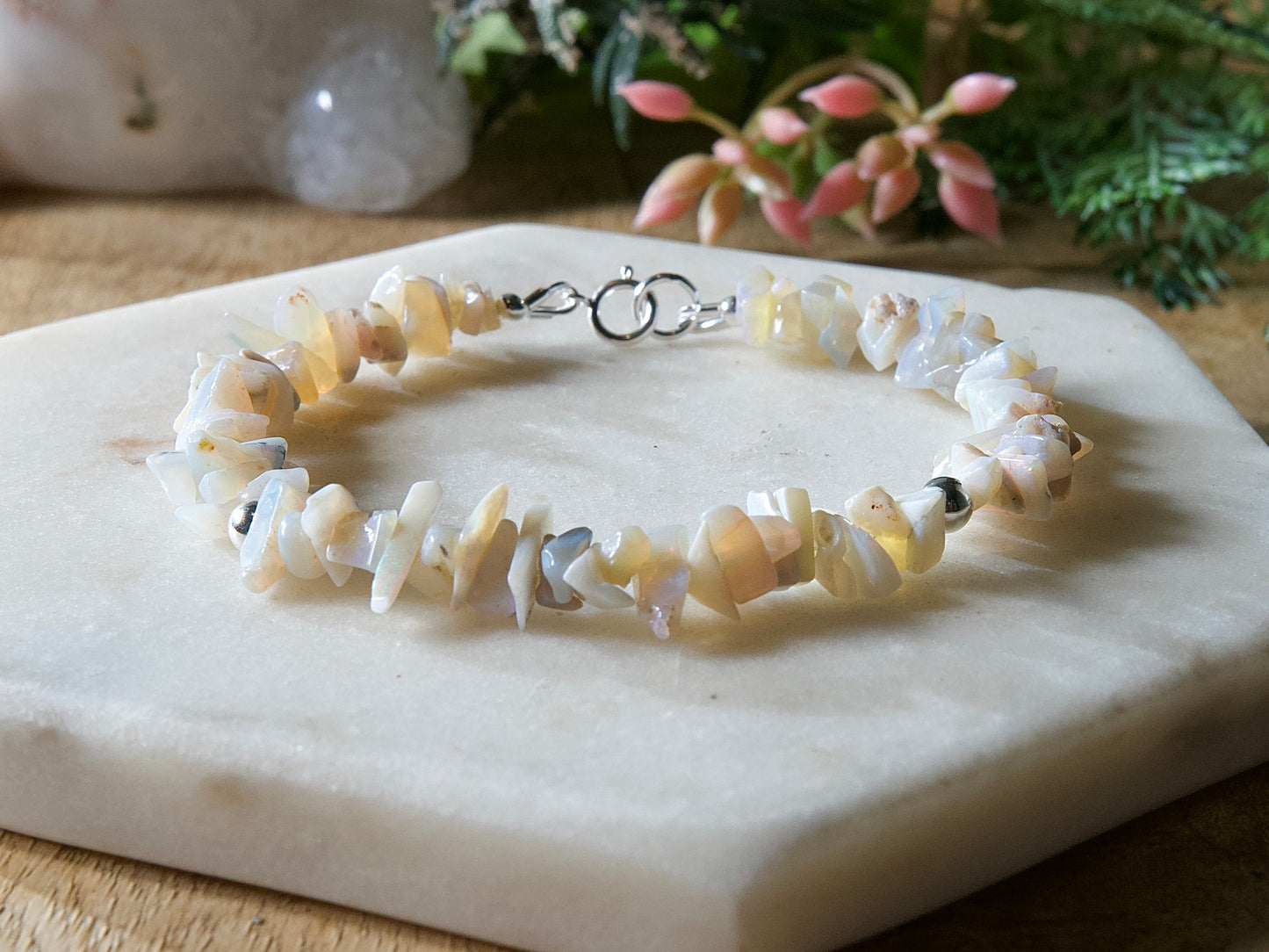 Genuine Natural Birthstone Gemstone Bracelet - Handcrafted Custom Jewelry - Choice of 24+ Stones