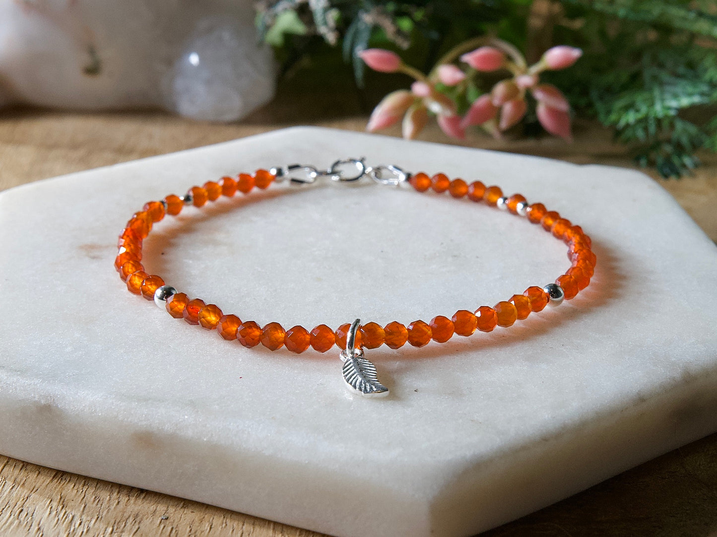 Genuine Natural Birthstone Gemstone Bracelet - Handcrafted Custom Jewelry - Choice of 24+ Stones