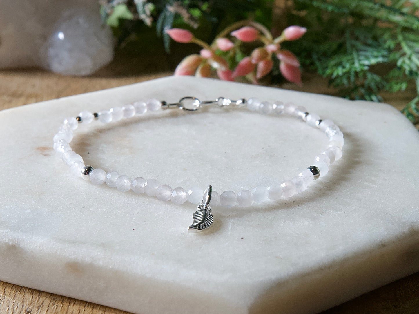 Genuine Natural Birthstone Gemstone Bracelet - Handcrafted Custom Jewelry - Choice of 24+ Stones
