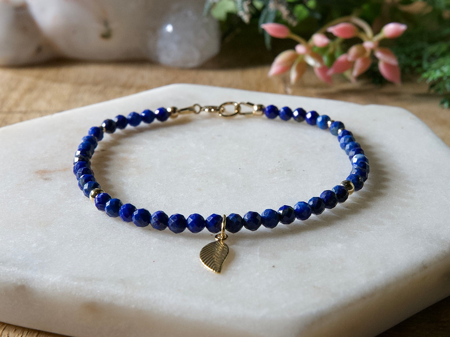 Genuine Natural Birthstone Gemstone Bracelet - Handcrafted Custom Jewelry - Choice of 24+ Stones