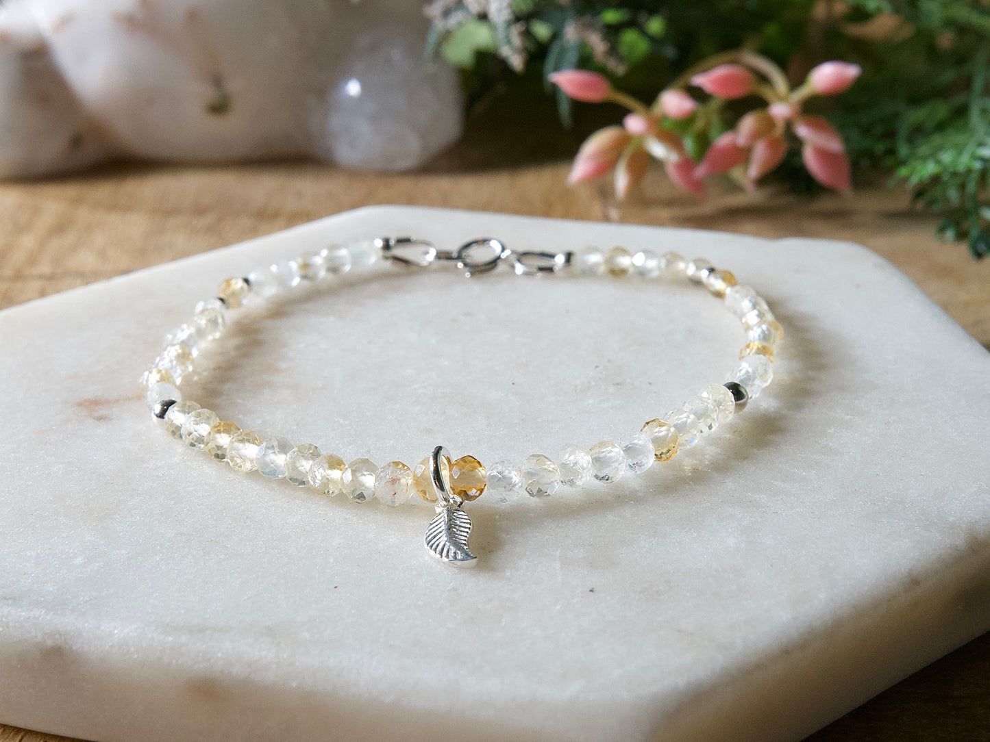 Genuine Natural Birthstone Gemstone Bracelet - Handcrafted Custom Jewelry - Choice of 24+ Stones