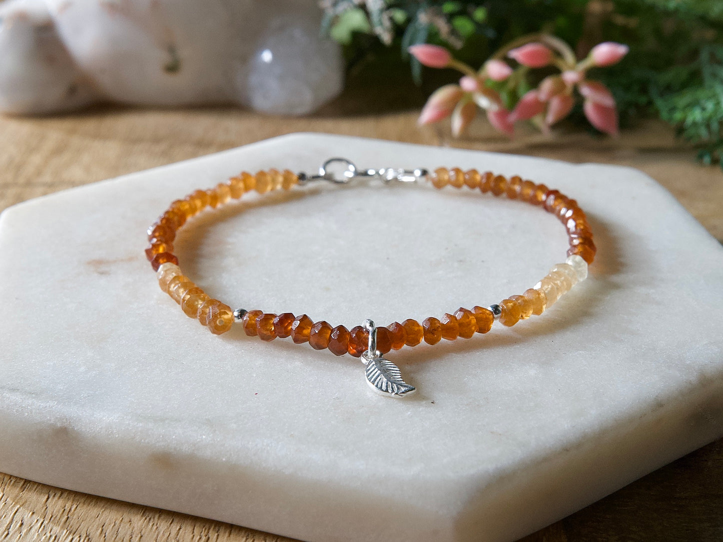 Genuine Natural Birthstone Gemstone Bracelet - Handcrafted Custom Jewelry - Choice of 24+ Stones