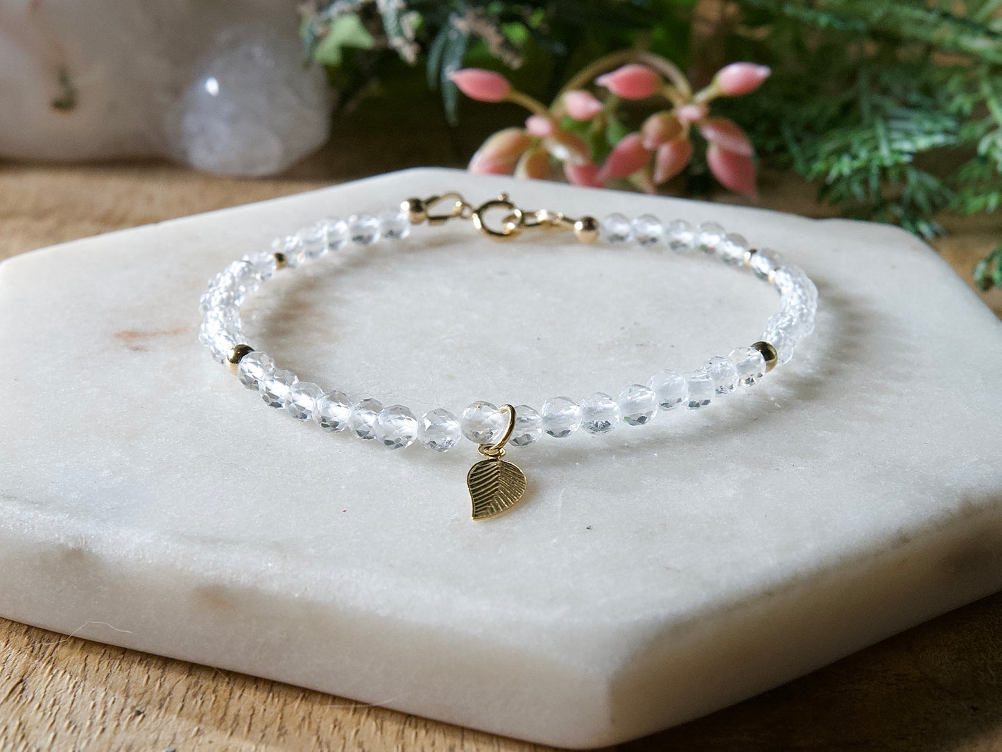 Genuine Natural Birthstone Gemstone Bracelet - Handcrafted Custom Jewelry - Choice of 24+ Stones