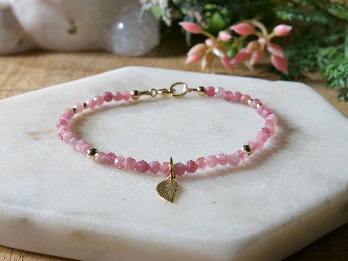Genuine Natural Birthstone Gemstone Bracelet - Handcrafted Custom Jewelry - Choice of 24+ Stones