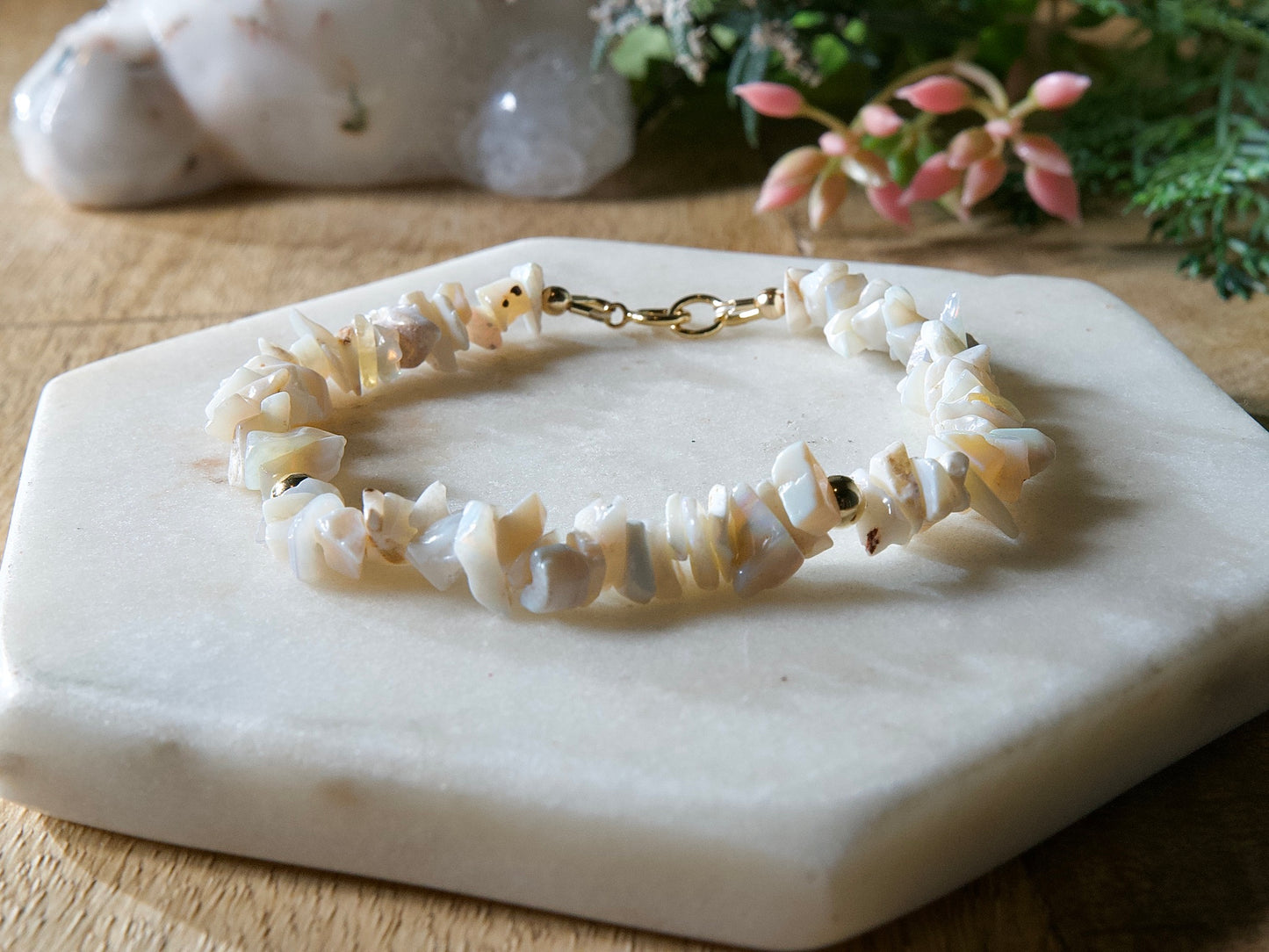 Genuine Natural Birthstone Gemstone Bracelet - Handcrafted Custom Jewelry - Choice of 24+ Stones