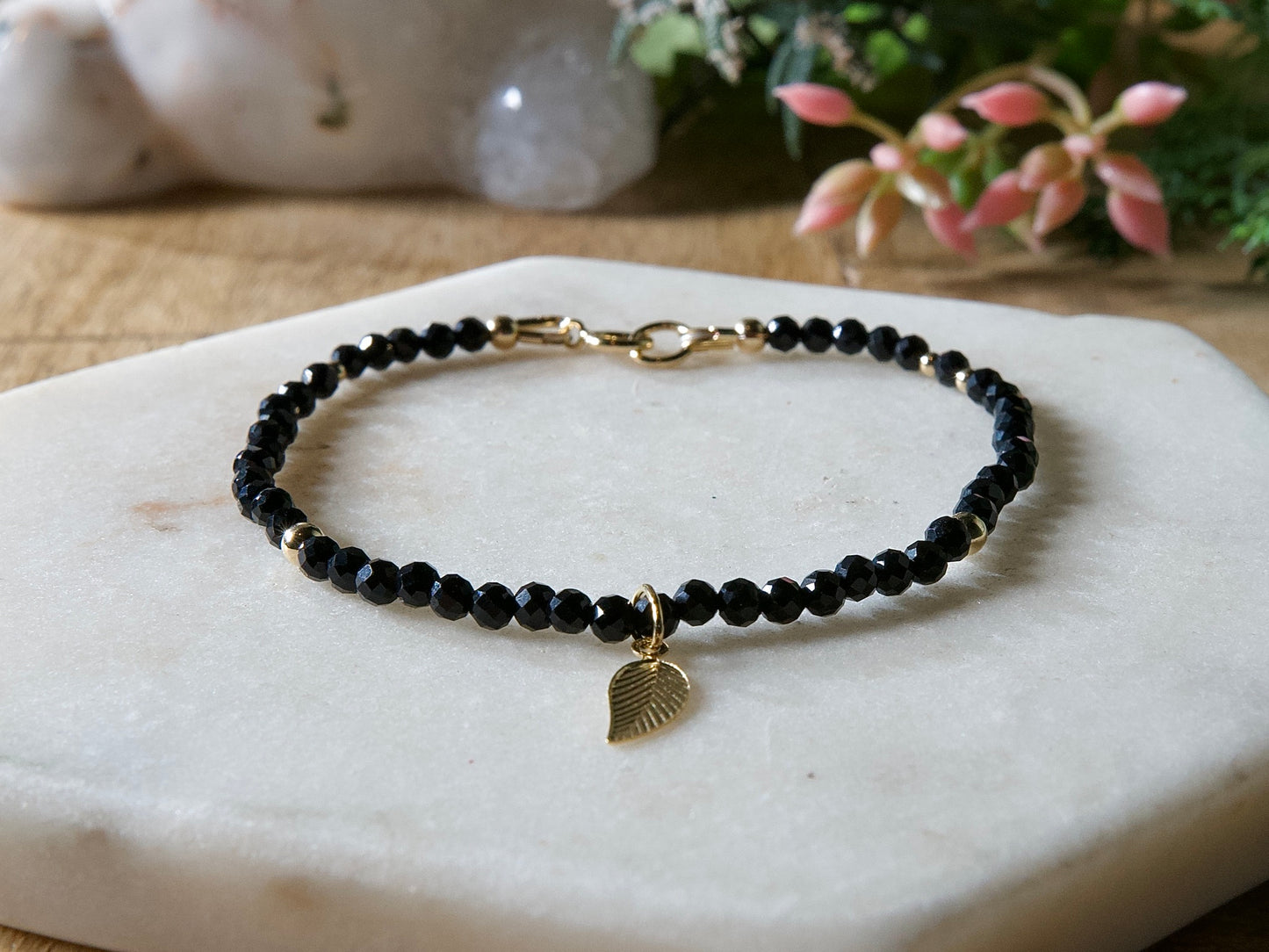 Genuine Natural Birthstone Gemstone Bracelet - Handcrafted Custom Jewelry - Choice of 24+ Stones