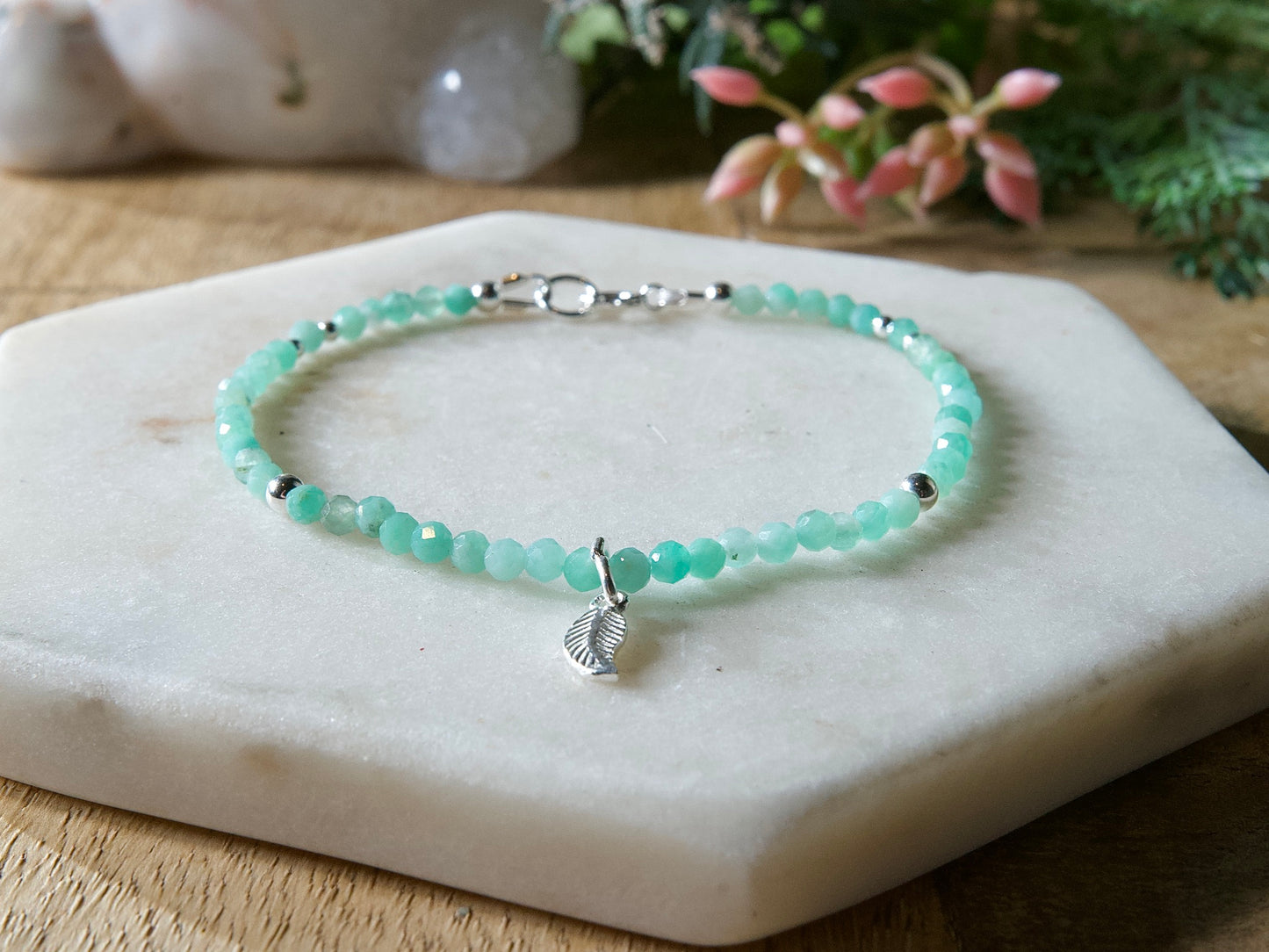 Genuine Natural Birthstone Gemstone Bracelet - Handcrafted Custom Jewelry - Choice of 24+ Stones