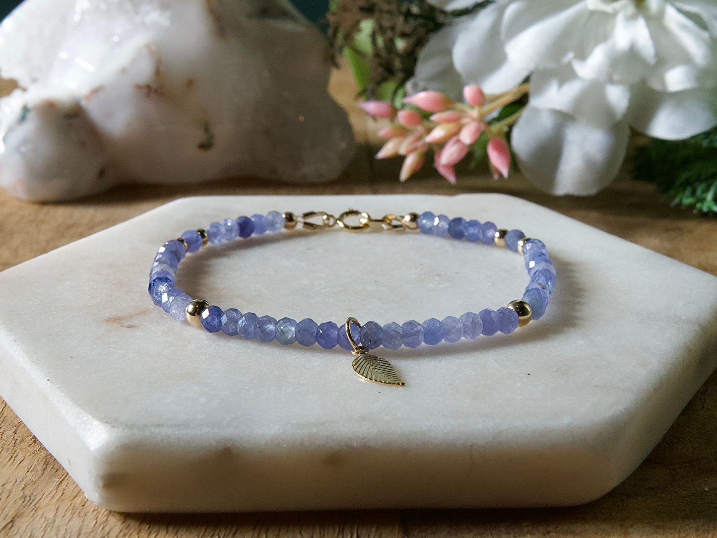 Genuine Natural Birthstone Gemstone Bracelet - Handcrafted Custom Jewelry - Choice of 24+ Stones