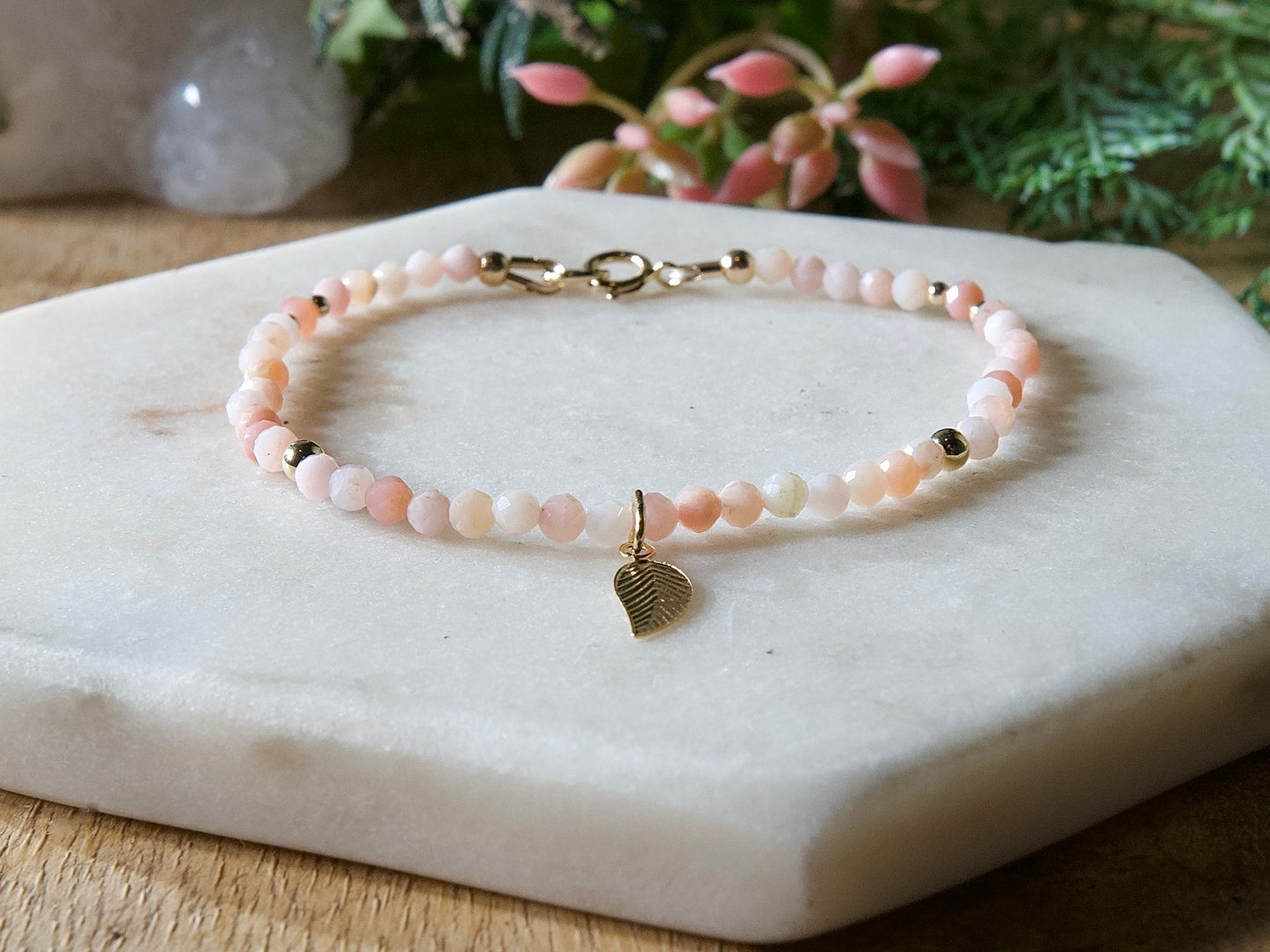 Genuine Natural Birthstone Gemstone Bracelet - Handcrafted Custom Jewelry - Choice of 24+ Stones