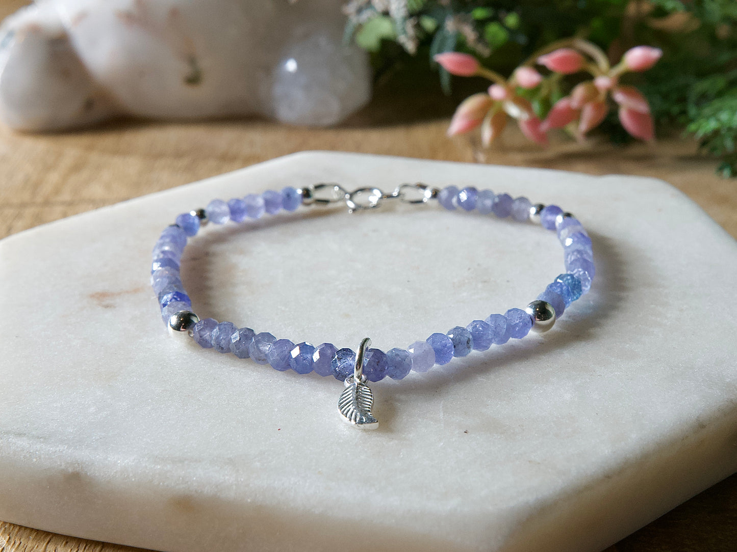 Genuine Natural Birthstone Gemstone Bracelet - Handcrafted Custom Jewelry - Choice of 24+ Stones