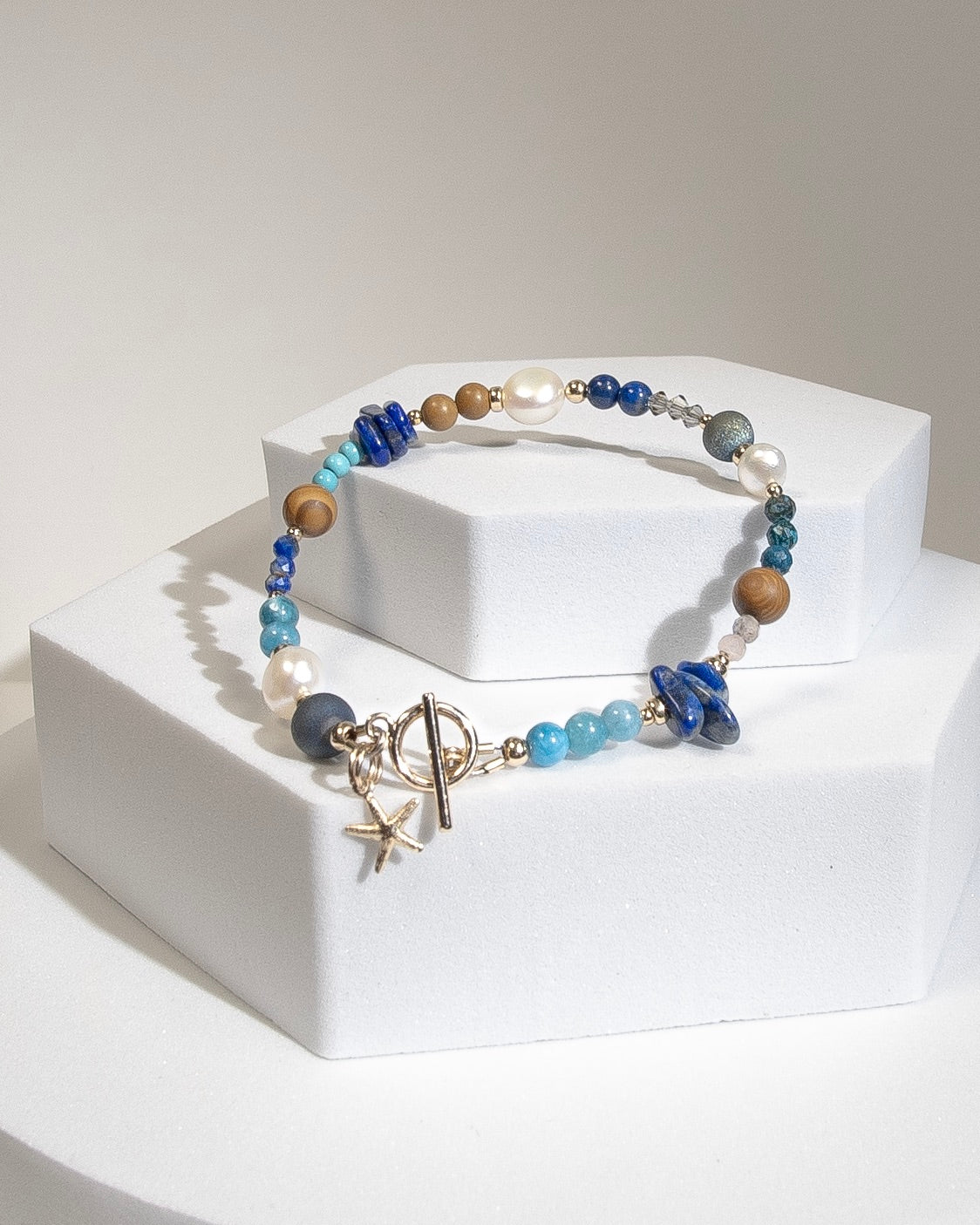 The Polaris Toggle Bracelet with Charm (14k Gold Filled)