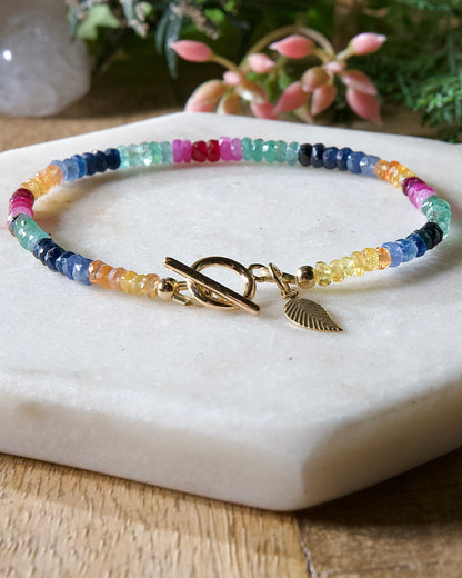 Rainbow Sapphire Bracelet