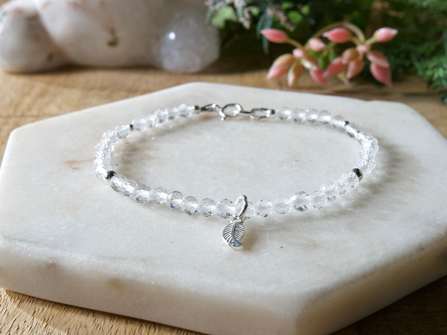 Genuine Natural Birthstone Gemstone Bracelet - Handcrafted Custom Jewelry - Choice of 24+ Stones