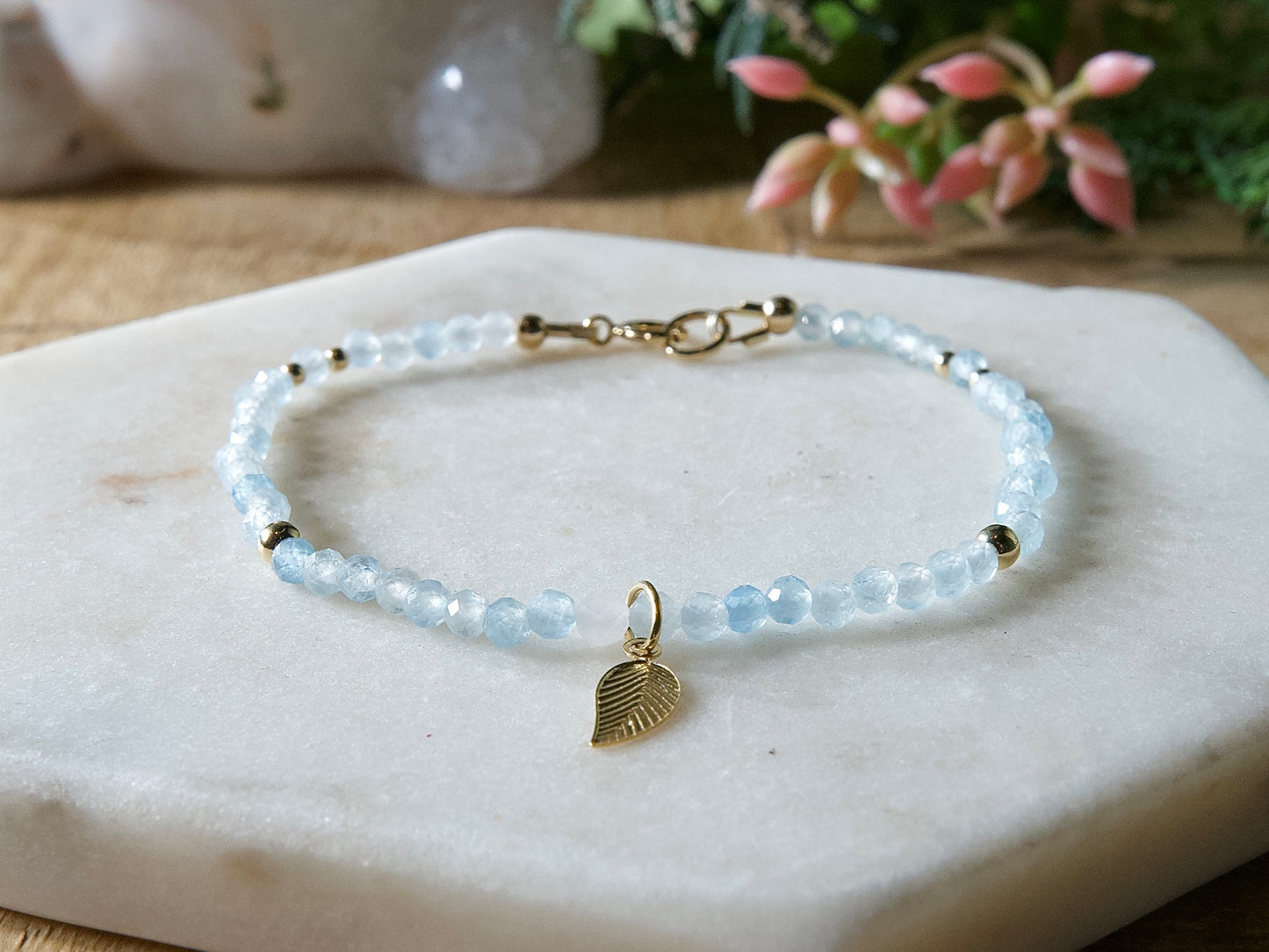 Genuine Natural Birthstone Gemstone Bracelet - Handcrafted Custom Jewelry - Choice of 24+ Stones