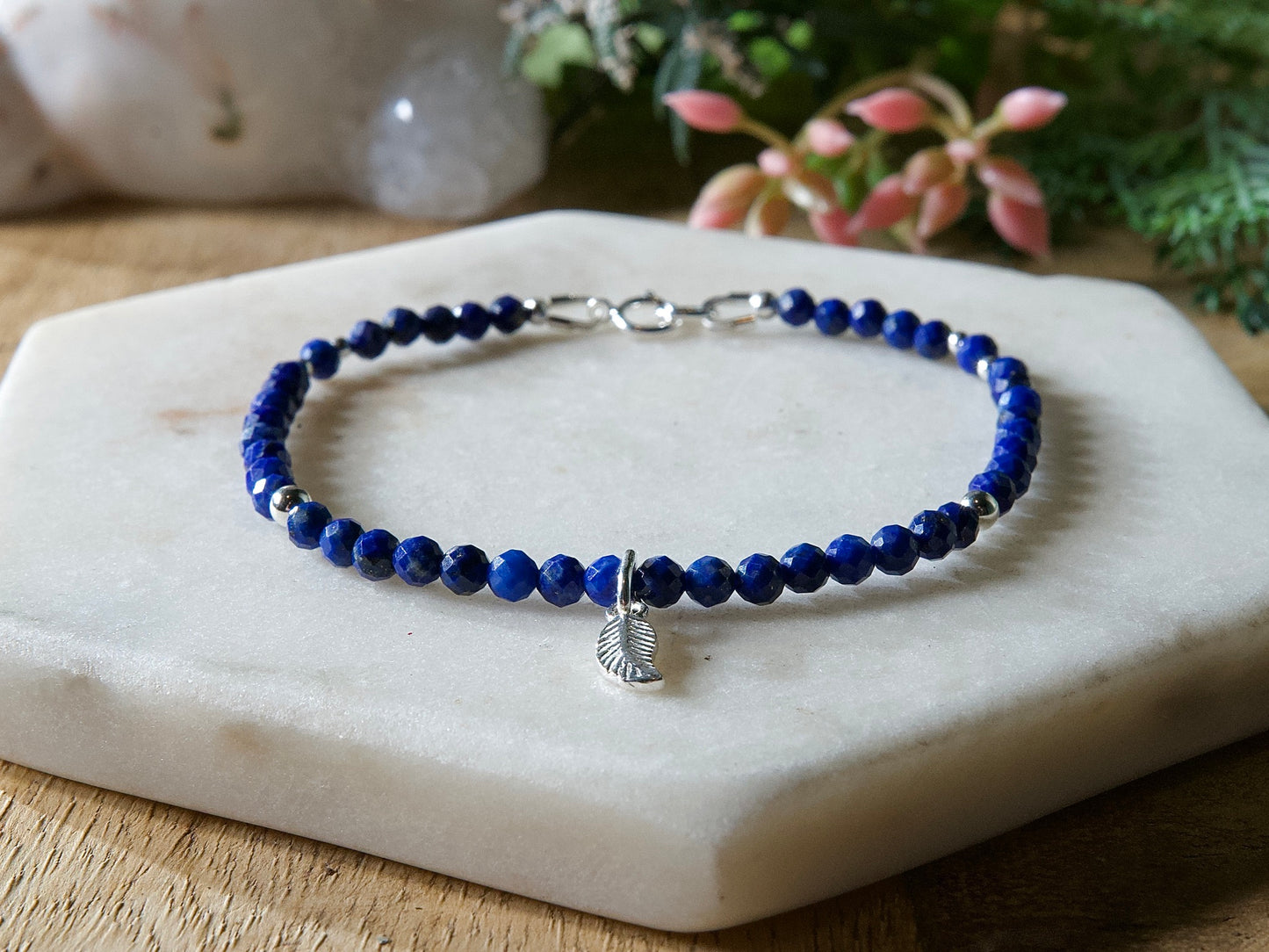 Genuine Natural Birthstone Gemstone Bracelet - Handcrafted Custom Jewelry - Choice of 24+ Stones