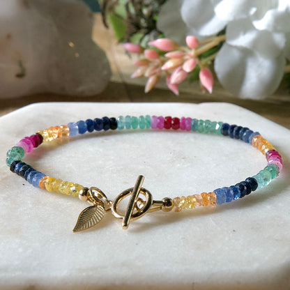Rainbow Sapphire Bracelet