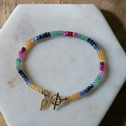 Rainbow Sapphire Bracelet