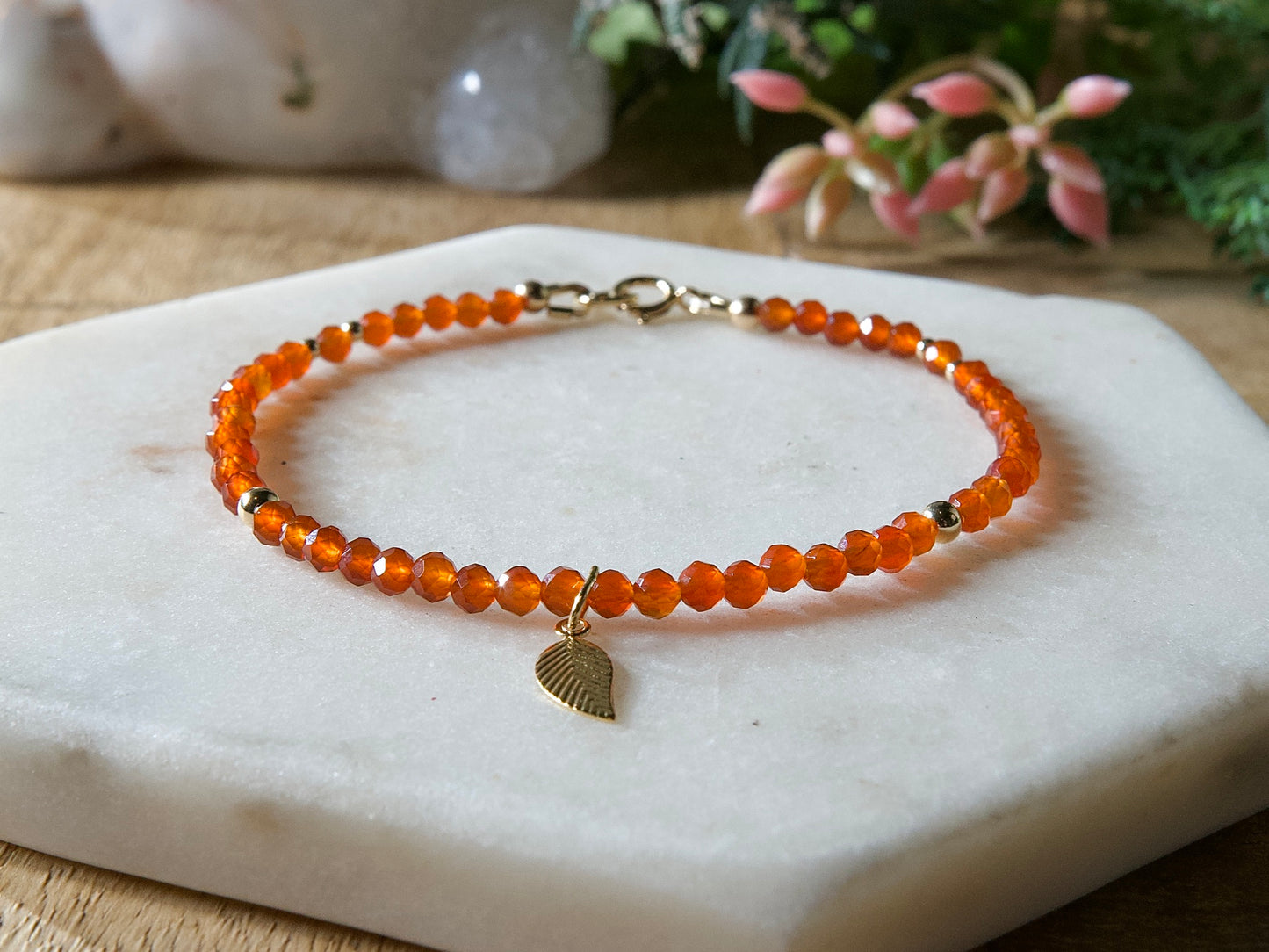Genuine Natural Birthstone Gemstone Bracelet - Handcrafted Custom Jewelry - Choice of 24+ Stones