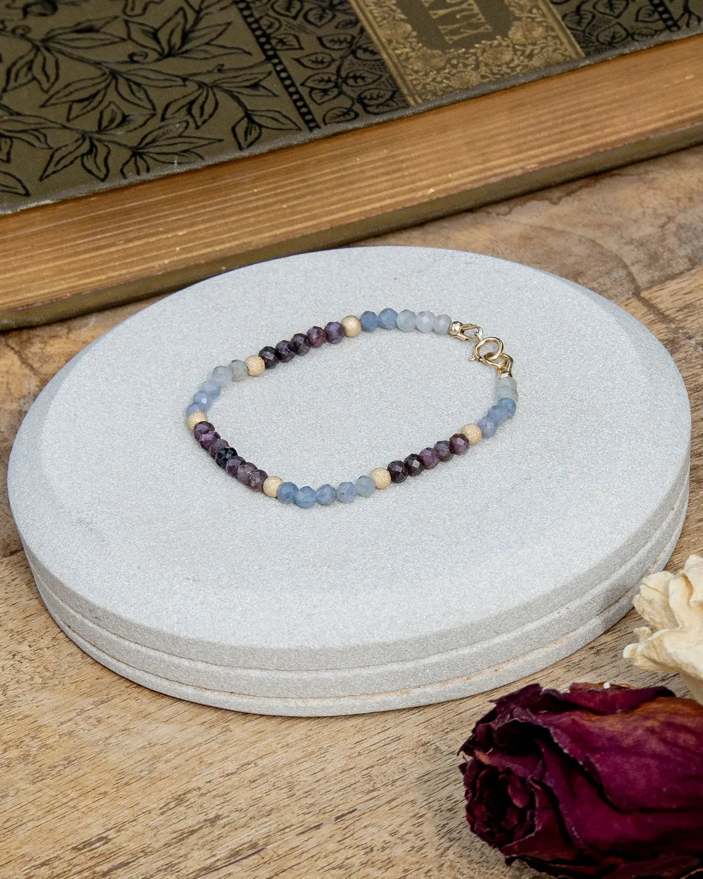 Canadian Sapphire Faceted Bracelet - 14k Gold-Filled