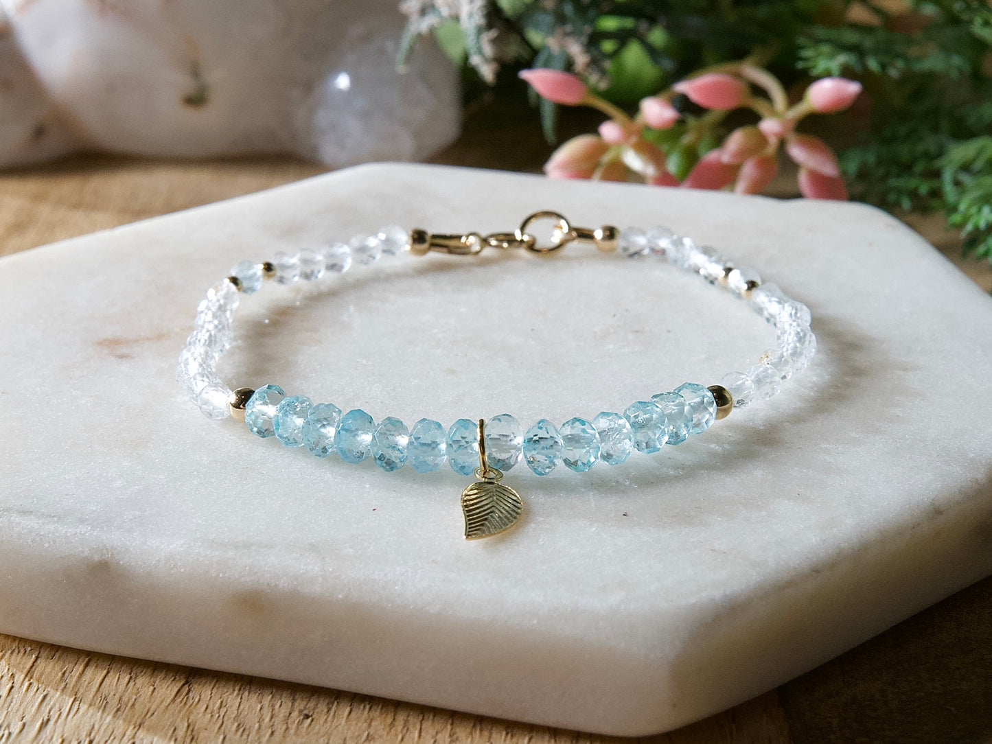 Genuine Natural Birthstone Gemstone Bracelet - Handcrafted Custom Jewelry - Choice of 24+ Stones