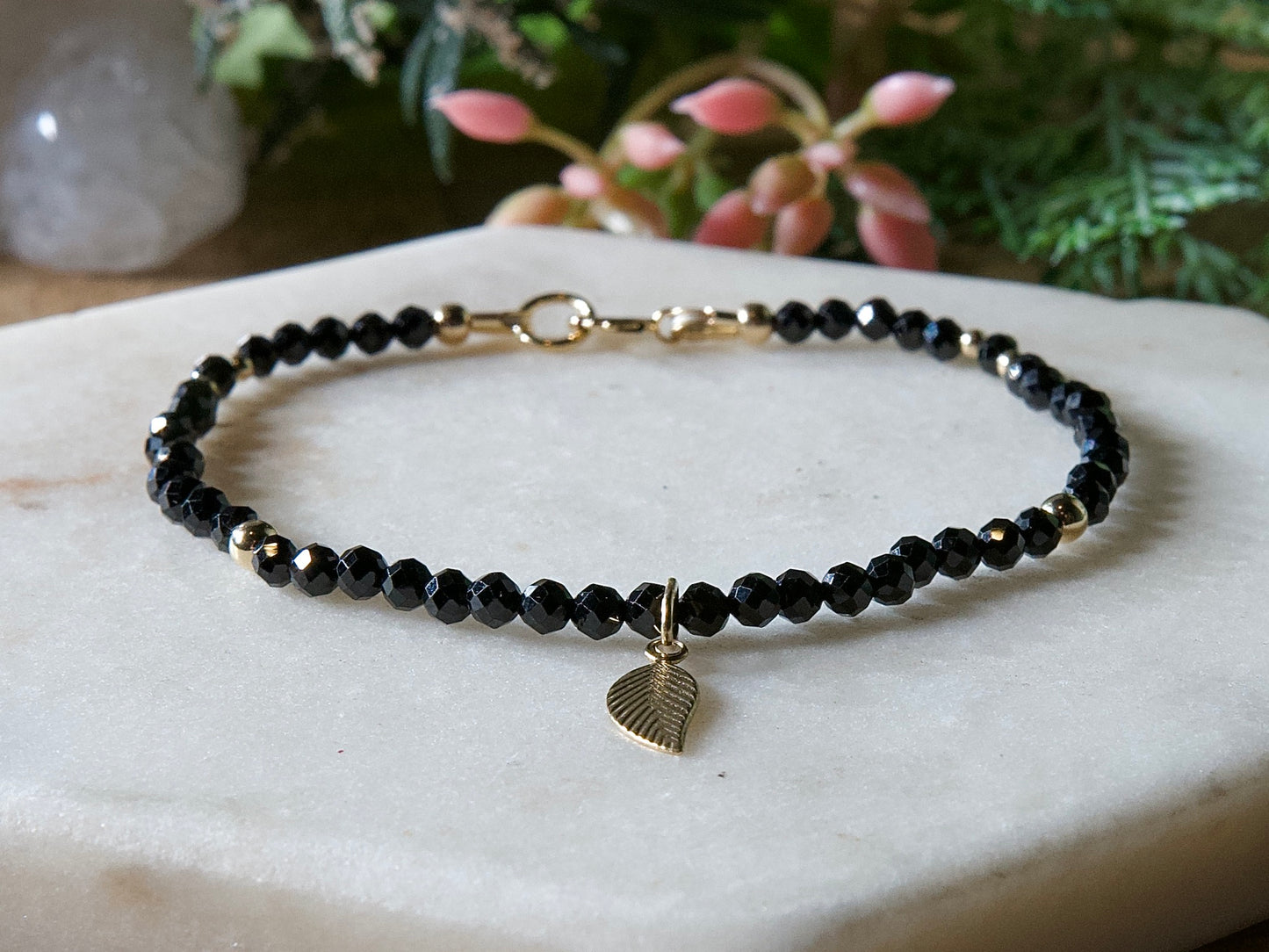 Genuine Natural Birthstone Gemstone Bracelet - Handcrafted Custom Jewelry - Choice of 24+ Stones