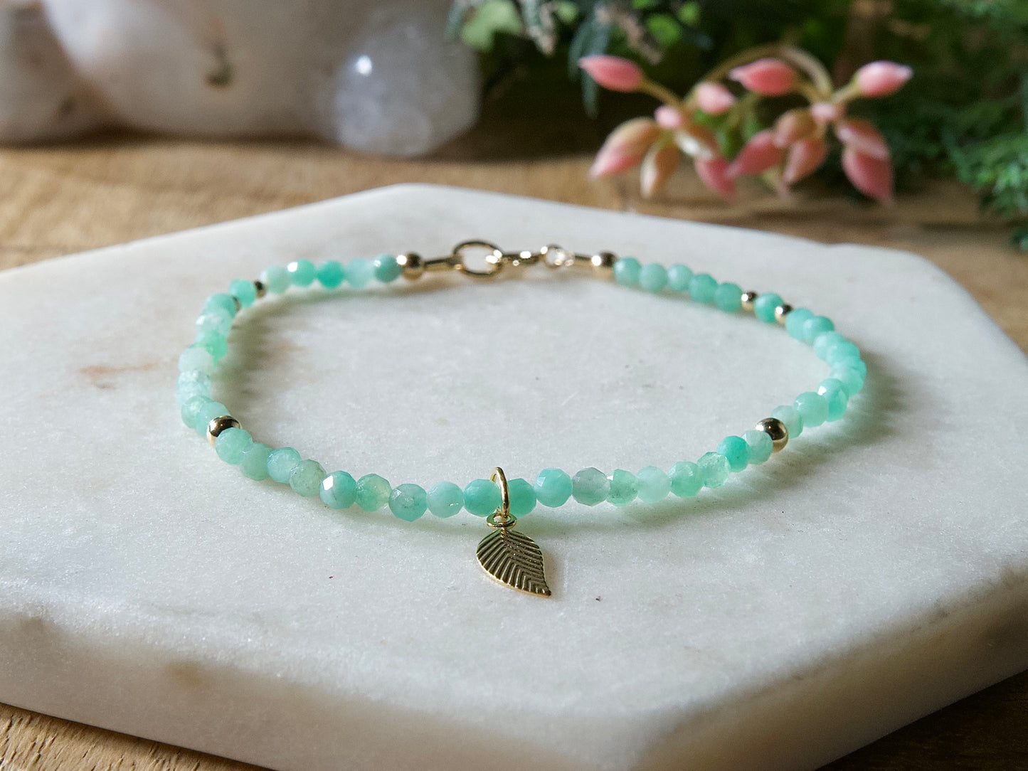 Genuine Natural Birthstone Gemstone Bracelet - Handcrafted Custom Jewelry - Choice of 24+ Stones
