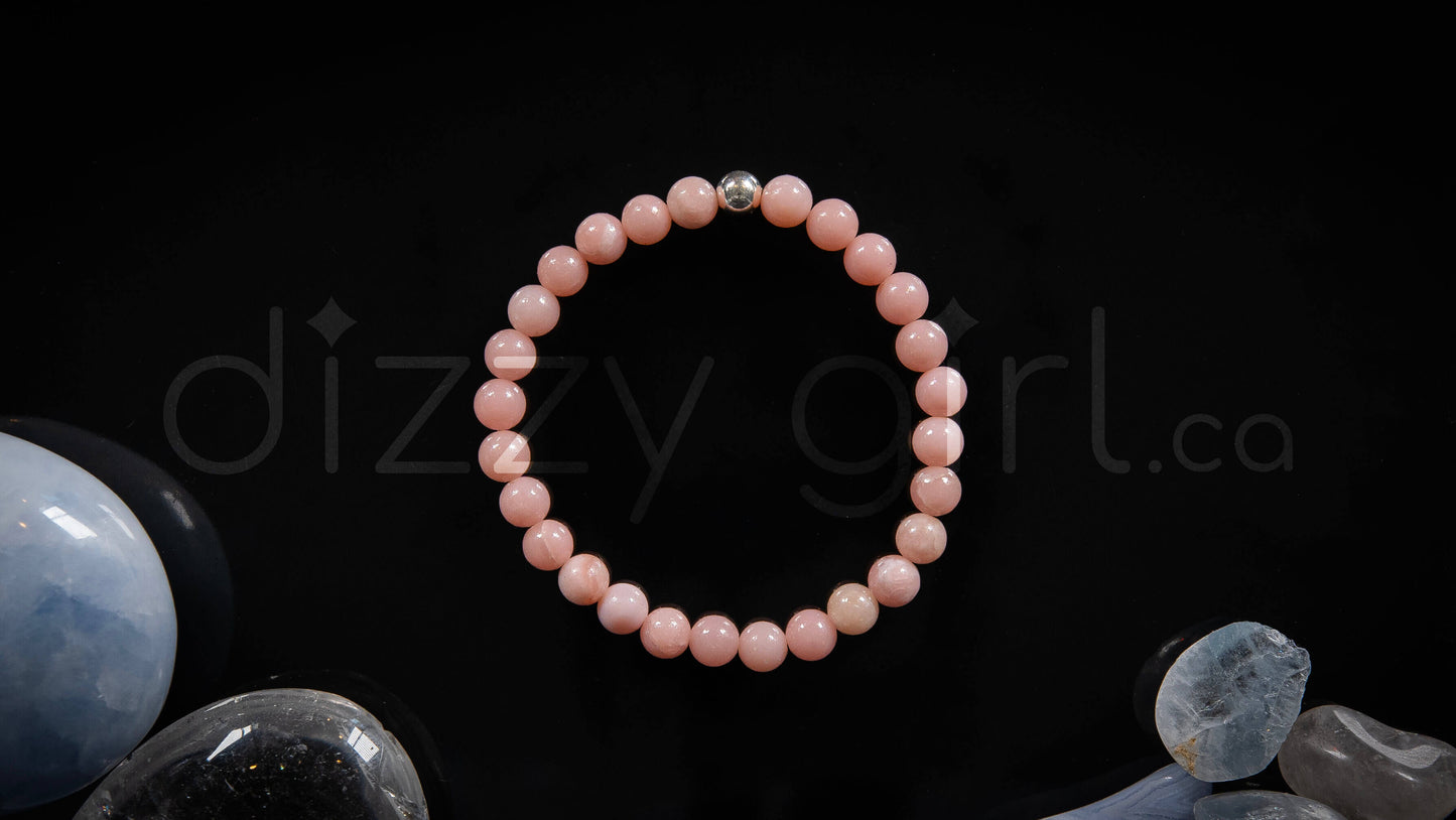 AAA Pink Opal with Sterling Silver Accent