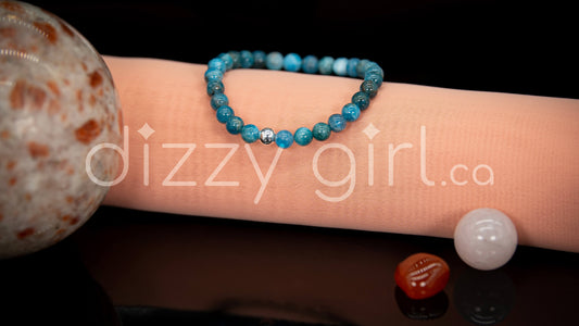 Apatite with Sterling Silver Accent Bead