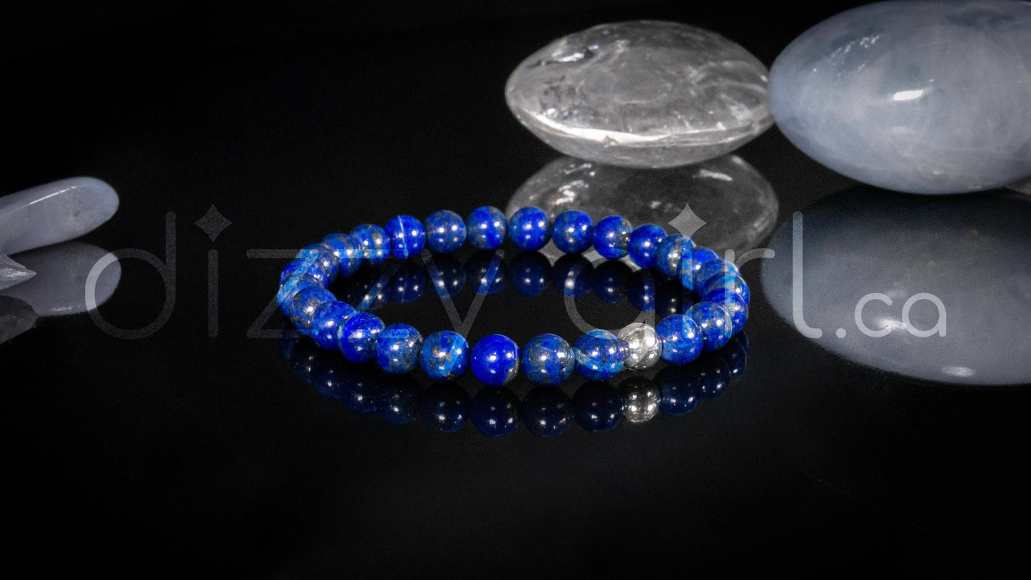 A+ Lapis Lazuli with Sterling Silver Accent