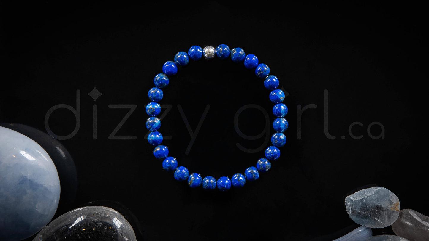 A+ Lapis Lazuli with Sterling Silver Accent