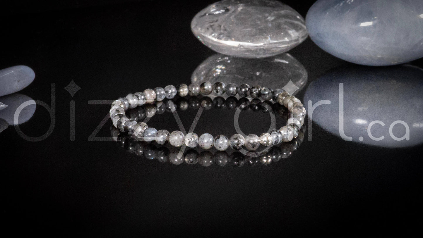 Larvikite with Sterling Silver Accent