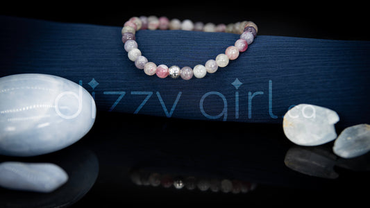 Lepidolite in Pink Tourmaline with Sterling Silver Accent