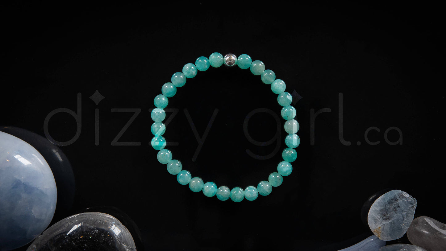 Peruvian Amazonite with Sterling Silver Accent