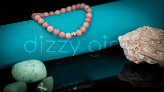 Pink Petrified Wood with Sterling Silver Accent
