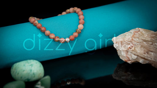 Plum Blossom Jasper with Sterling Silver Accent
