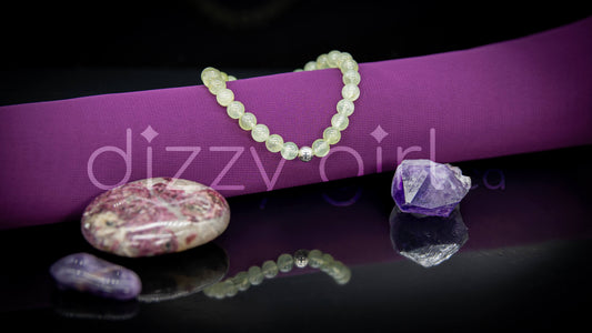 AAA Prehnite with Sterling Silver Accent