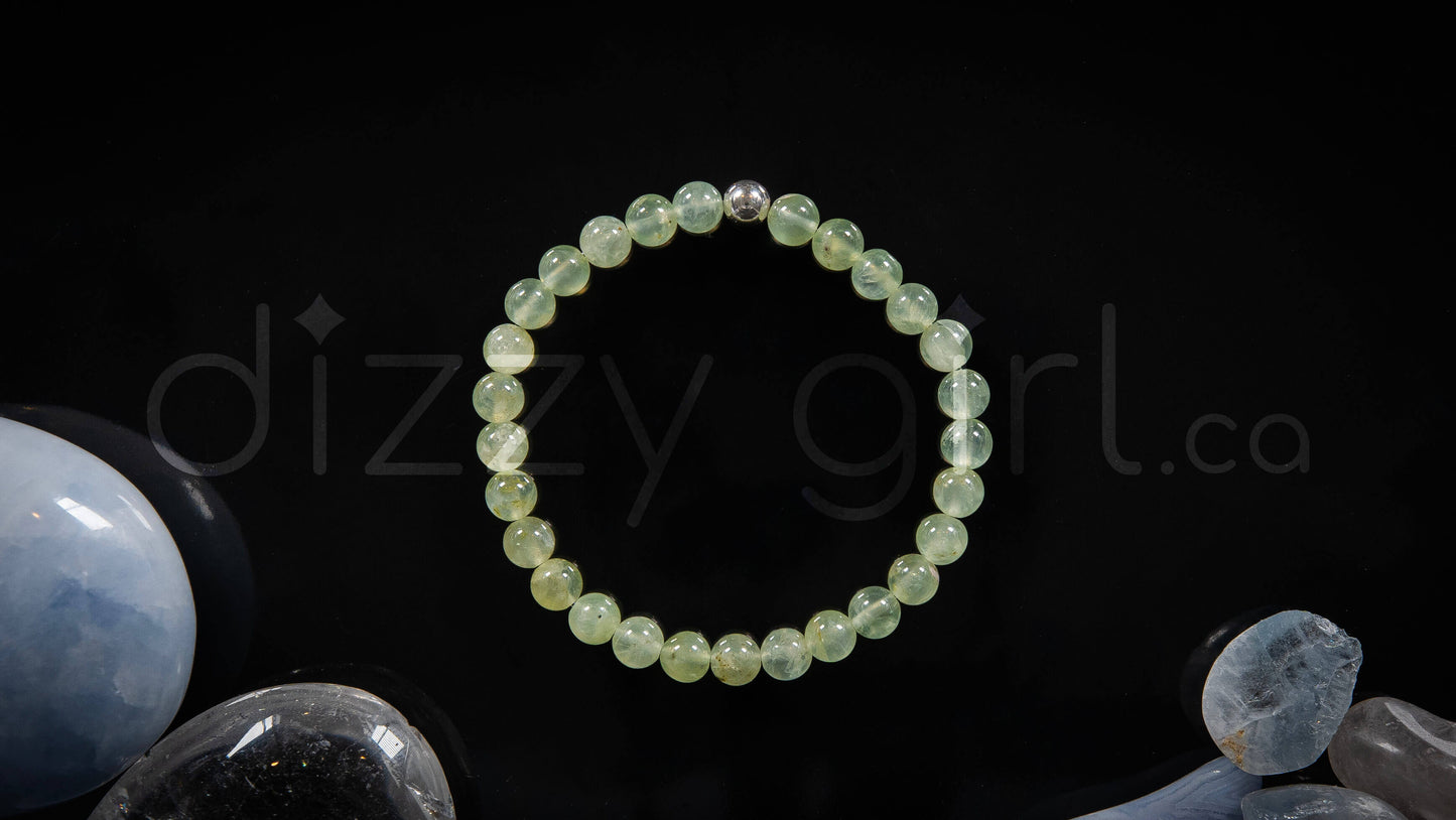AAA Prehnite with Sterling Silver Accent