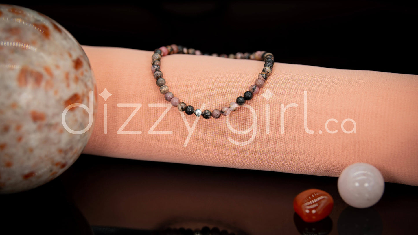 Rhodonite with Sterling Silver Accent