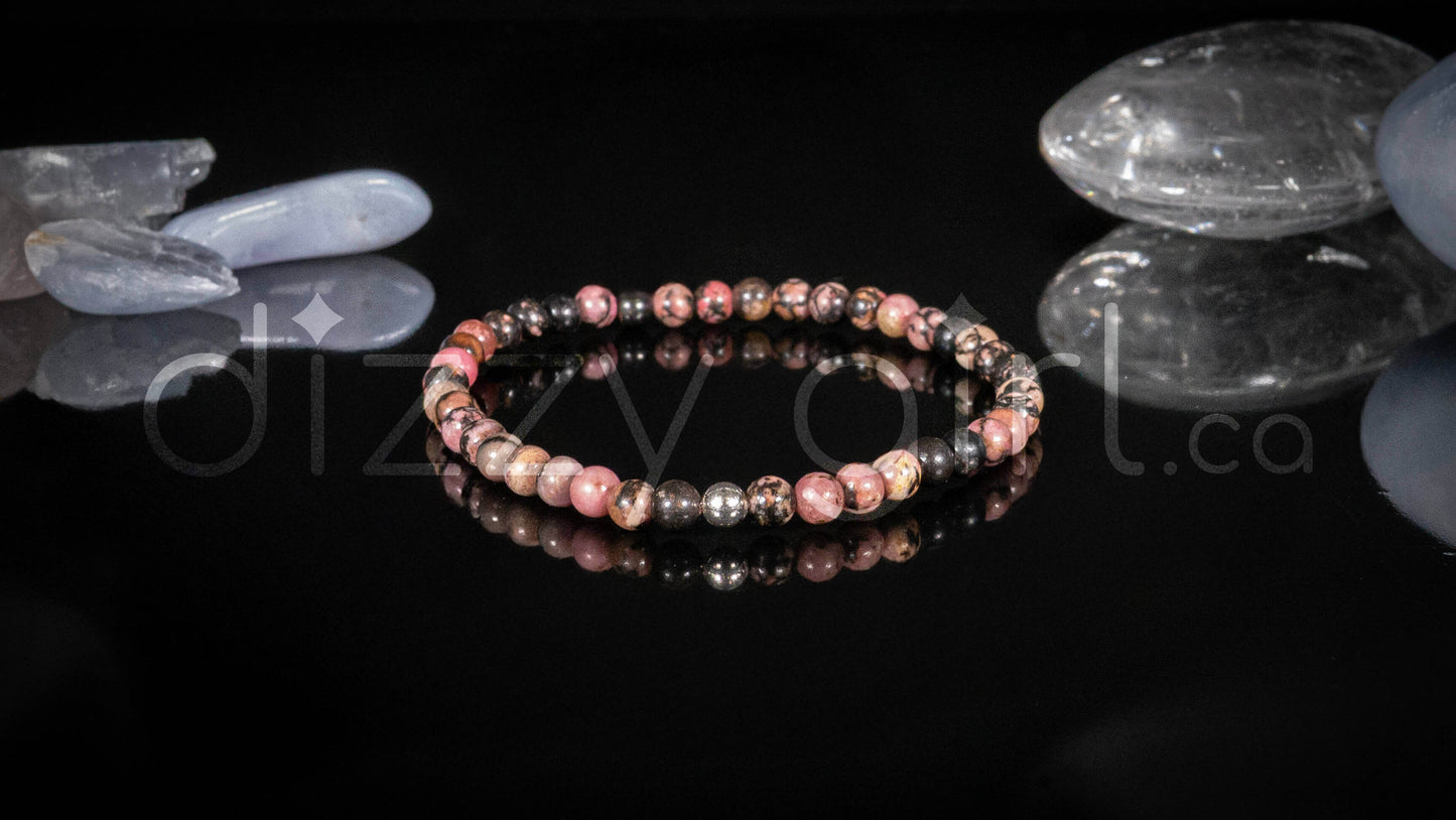 Rhodonite with Sterling Silver Accent
