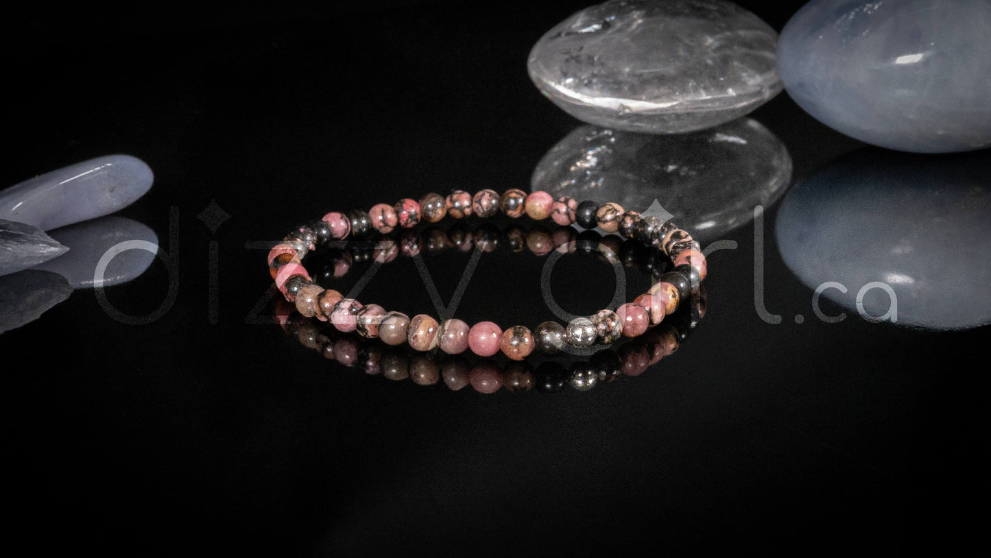 Rhodonite with Sterling Silver Accent