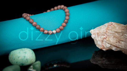 Rose Jasper with Sterling Silver Accent