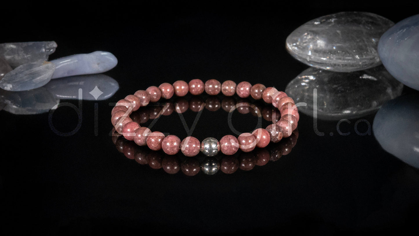 Rose Jasper with Sterling Silver Accent